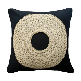 African Badge Black Medium Cushion 50 x 50cm