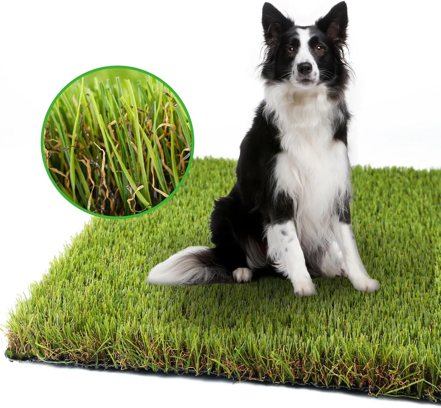 Artificial Grass Turf for Dogs 4 ft x 6 ft,1.38 inch Fake Grass Pee Pad for Potty Training,Extra Large Grass Rug for Indoor/Outdoor Patio,Dogs Wee Wee Pad,Turf Grass Mat for Pets.