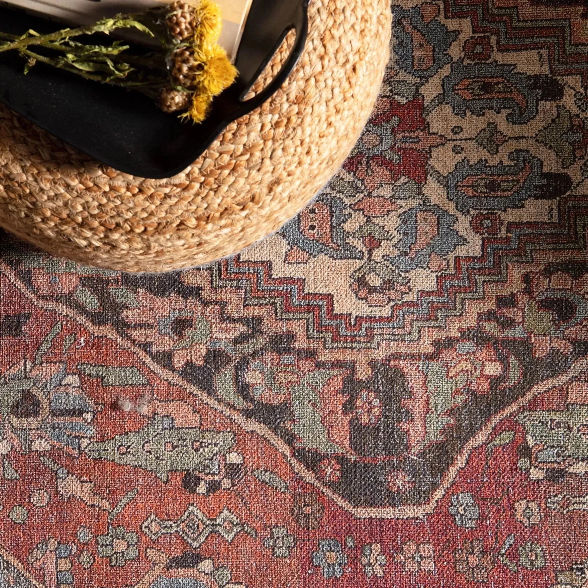 Boheme BOH18 Rust/Grey Rug