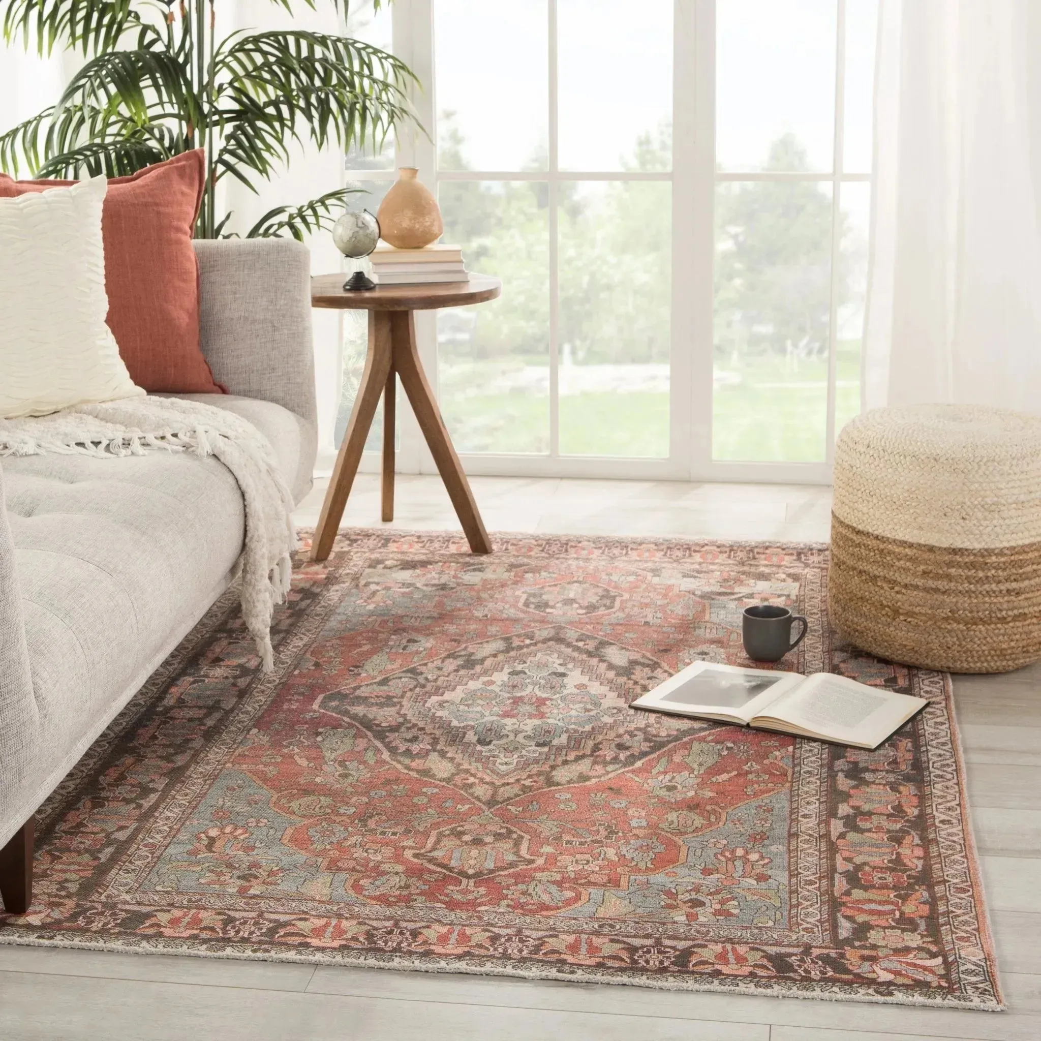 Boheme BOH18 Rust/Grey Rug