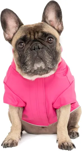 Canada Pooch Dog Slush Suit Dog Bodysuit for Rain and Snow Full Body Dog Suit Water-Resistant Dog Onesie (Pink, 12 (11-13" Back Length))