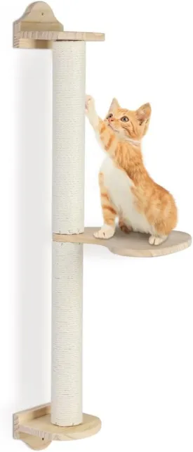 Cat Scratchers Posts Hemp Sisal, 2 Pcs, Cat Scratching Indoor Playground for Rope Kitten Cattery Wall-Mounted Toy Climbing Cat Tree Paw Scratchers
