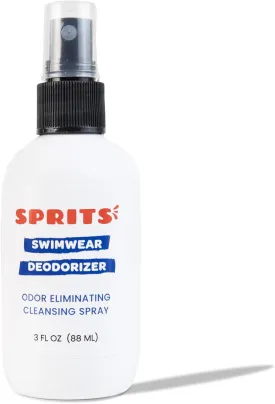 Driftline SPRITS Deodorizer Spray  Odor Eliminator for Wetsuits, Gym Bags & Activewear  Plant-Based, Skin-Safe, Biodegradable, Eco-Friendly, No Sulfates or Parabens, Travel Size (3oz)