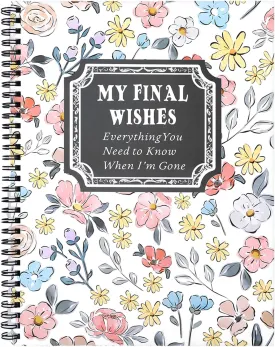 End of Life Planner Organizer Binder, Sorry It's Your Problem Now Because I'm Dead End of Life Planner Funny Death Note Notebook If I Die Binder Organizer with Labels and Final Wishes (Grey Pink)