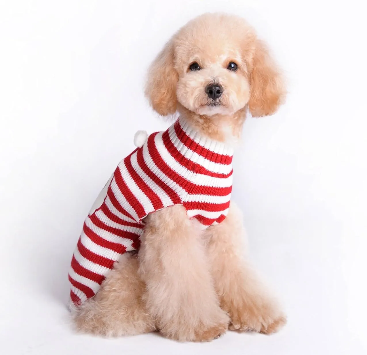 HAPEE Dog Xmas Sweaters - Santa Claus Puppy Clothes, Ugly Christmas Dog Sweaters