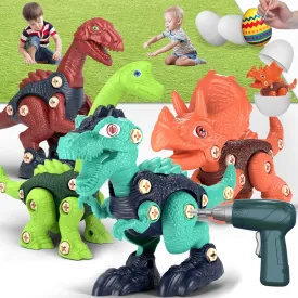 Jasonwell Kids Building Dinosaur Toys - Boys STEM Take Apart Construction Set Educational Dino Kit Play Set Easter Party Favors Christmas Birthday Gifts for Toddler Girls Age 3 4 5 6 7 8   Year Old
