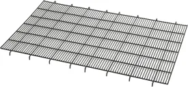 MidWest Homes for Pets Floor Grid for Dog Crate | Elevated Floor Grid Fits MidWest Folding Metal Dog Crate Models 1548U, 1548DDU, 1648U, 1648DDU, 748UP, 448, 448DD