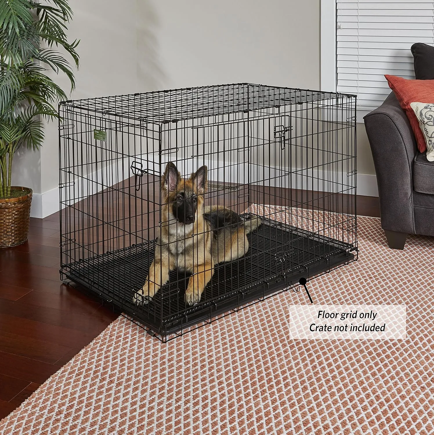 MidWest Homes for Pets Floor Grid for Dog Crate | Elevated Floor Grid Fits MidWest Folding Metal Dog Crate Models 1548U, 1548DDU, 1648U, 1648DDU, 748UP, 448, 448DD