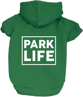 Park Life Dog Hoodie Fleece Lined Pullover Sweatshirt with Leash Hole (Green, 5X-Large 136)