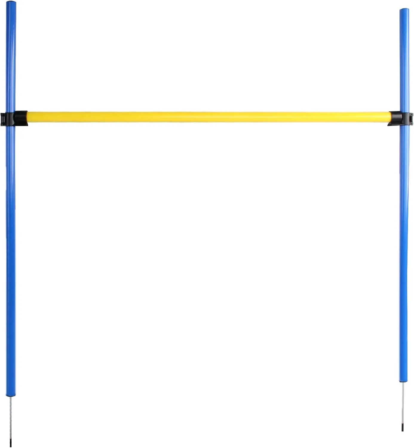 Petprime Dog Agility Training Course Equipment Professional, Adjustable Height Hurdle for Dogs, Dog Agility Kit Hoop Jump Obstacle Outdoor, Puppy Agility Course Backyard Set, 3.8ft High/3.6ft Wide