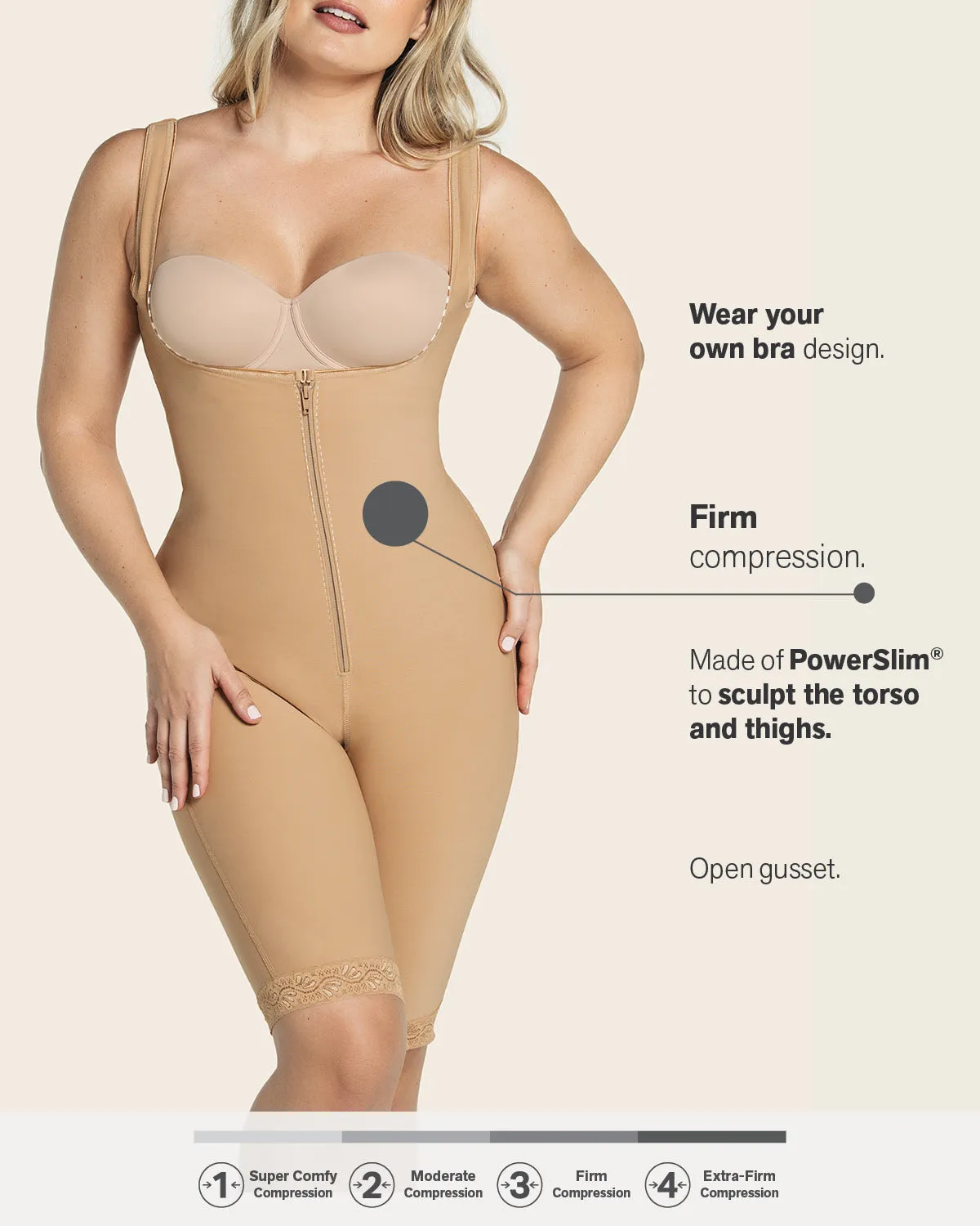Sculpting Body And Thigh Shaper (Adjustable Straps)