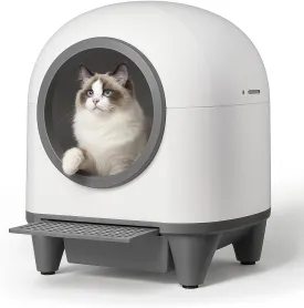 Self Cleaning Cat Litter Box 80L 8L Automatic Cat Litter Box Self Cleaning for Multiple Cats Large CapacityAPP ControlAnti-Pinch for Multiple Cats.