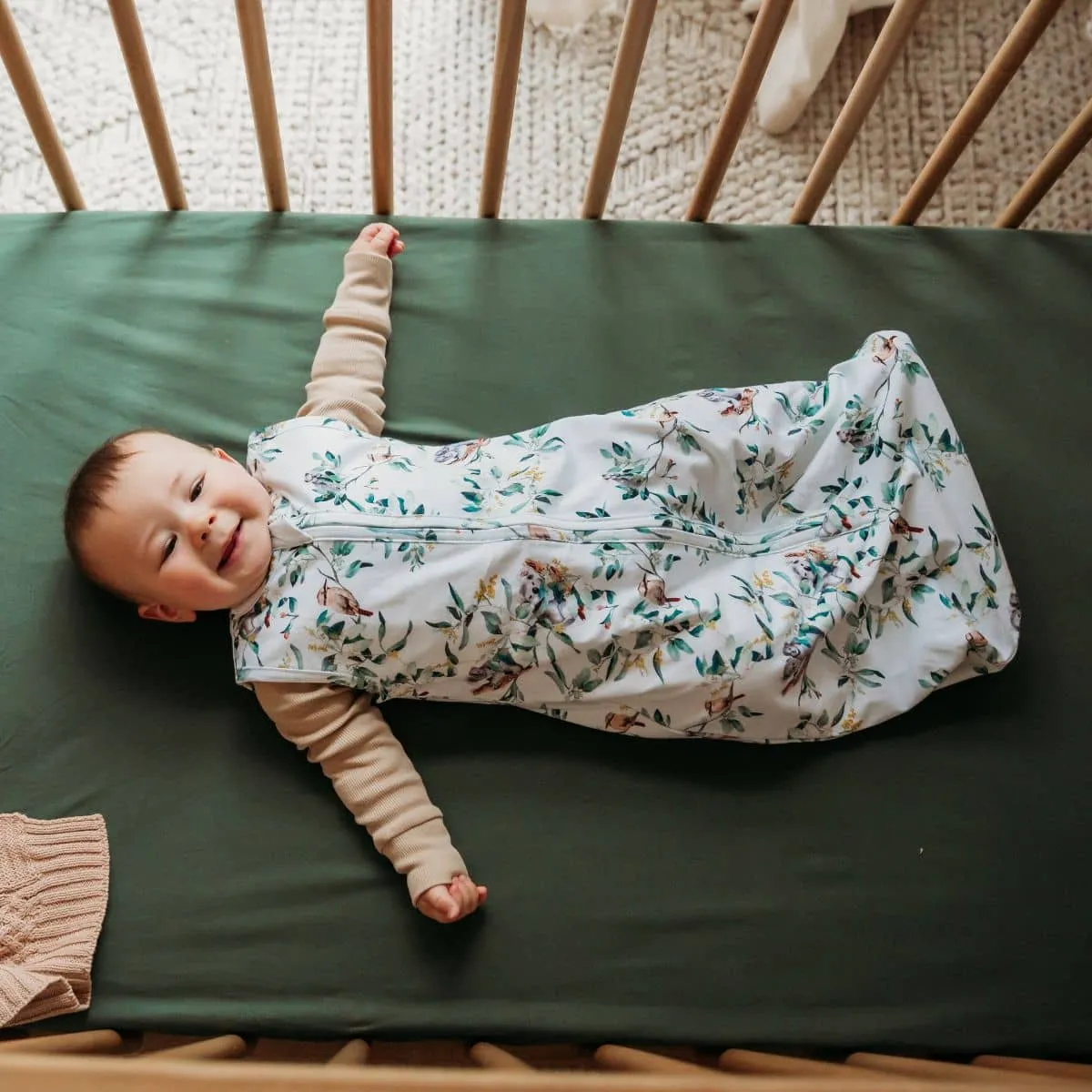 Snuggle Hunny Organic Jersey Sleeping Bag 1.0 TOG - Eucalypt
