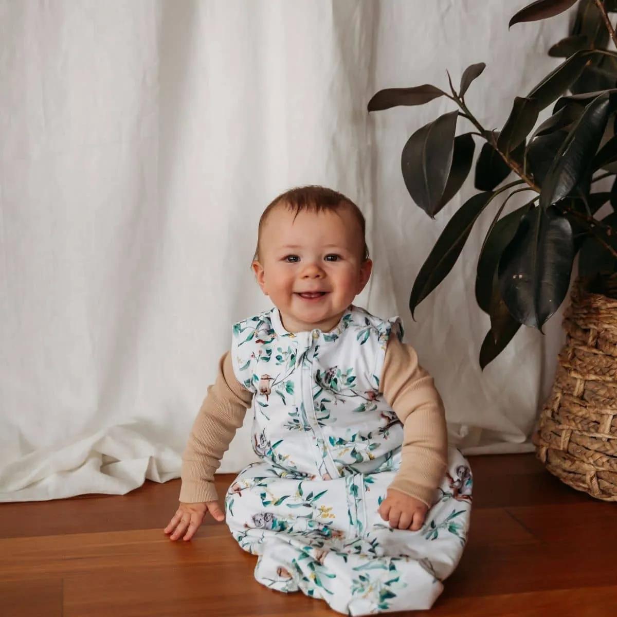 Snuggle Hunny Organic Jersey Sleeping Bag 1.0 TOG - Eucalypt