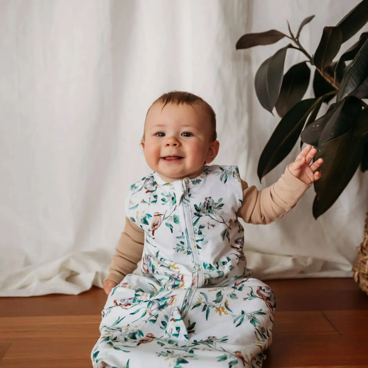 Snuggle Hunny Organic Jersey Sleeping Bag 1.0 TOG - Eucalypt
