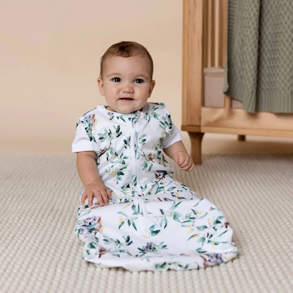 Snuggle Hunny Organic Jersey Sleeping Bag 1.0 TOG - Eucalypt