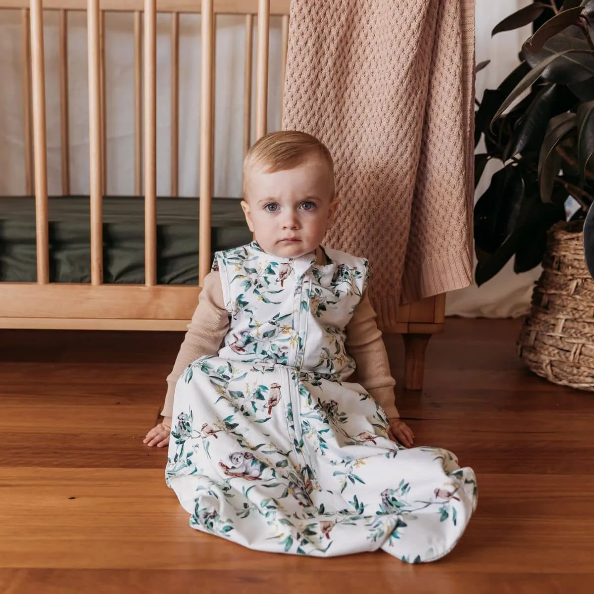 Snuggle Hunny Organic Jersey Sleeping Bag 1.0 TOG - Eucalypt