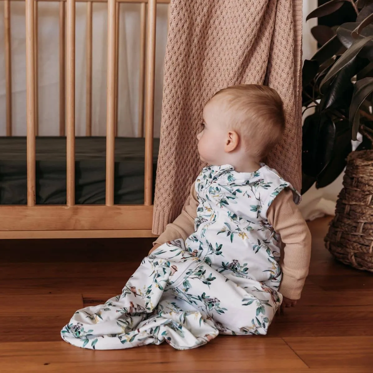 Snuggle Hunny Organic Jersey Sleeping Bag 1.0 TOG - Eucalypt