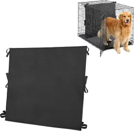 Soft Dog Crate Divider Panel for 36" Crate, Durable Thick Dog Kennel Divider with Ties, Black, 22.5" H x 24W