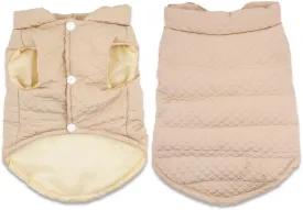 Soft Warm Small Dog Coats Lightweight Pet Dog Winter Jackets for Small Medium Dogs Puppy Cold Weather Coat Pet Clothes, Brown, Small