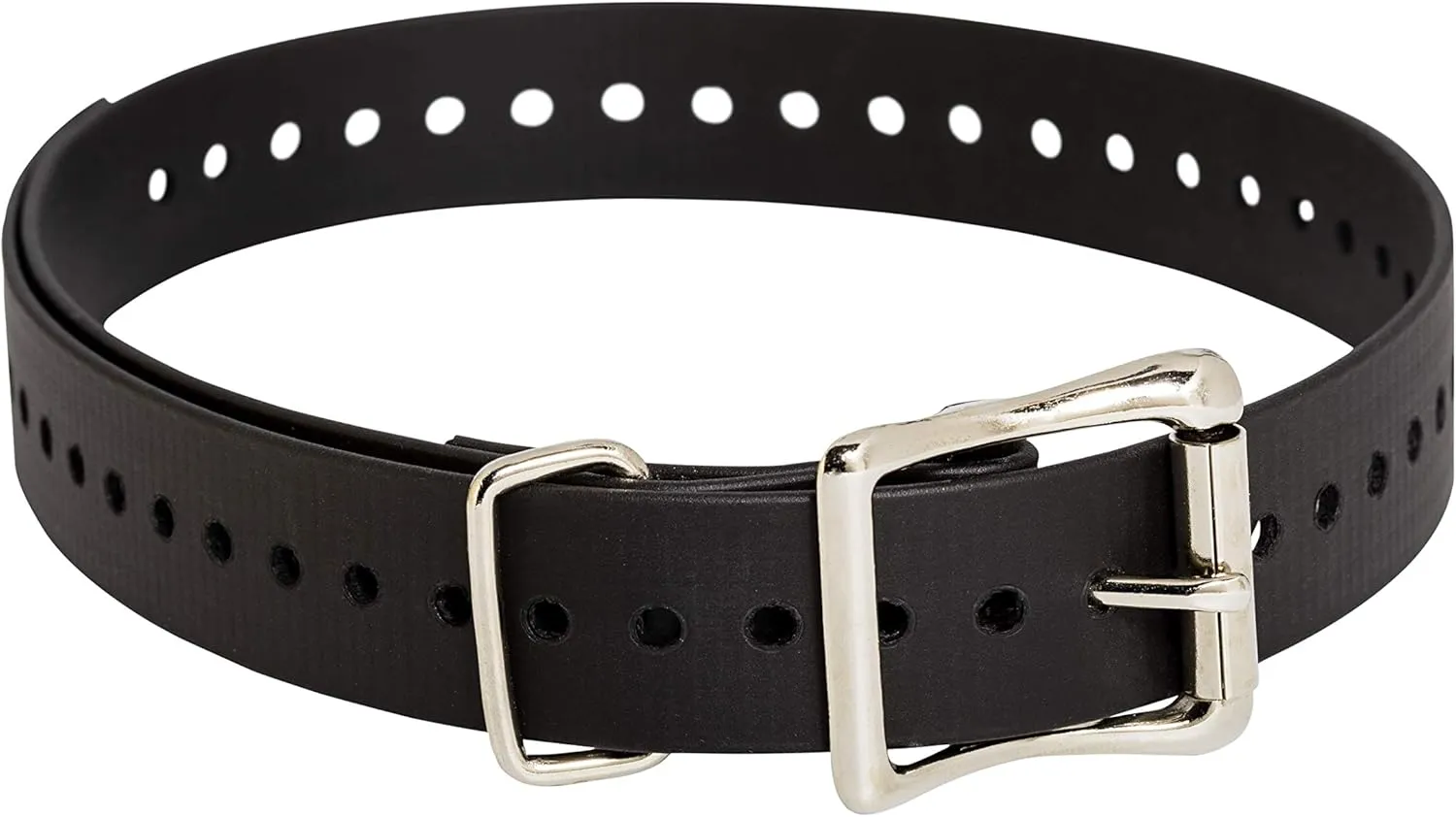 SportDOG Brand 1 Inch Collar Straps - Waterproof and Rustproof - Tightly Spaced Holes for Proper Fit - Black