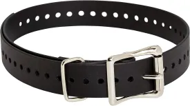 SportDOG Brand 1 Inch Collar Straps - Waterproof and Rustproof - Tightly Spaced Holes for Proper Fit - Black