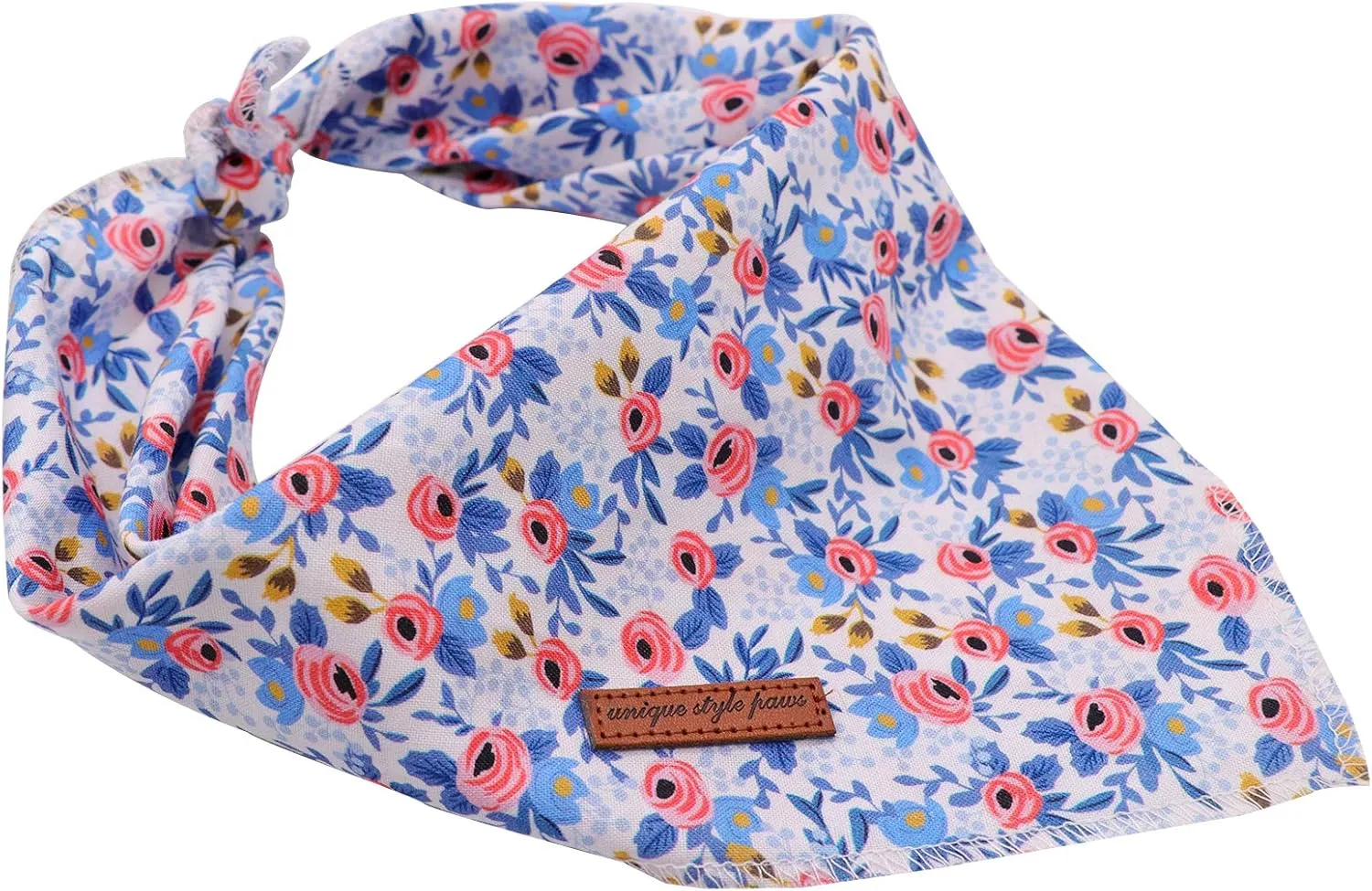 Unique Style Paws Dog Bandanas 1PC Washable Cotton Triangle Dog Scarfs for Small Medium Large Dogs and Cats