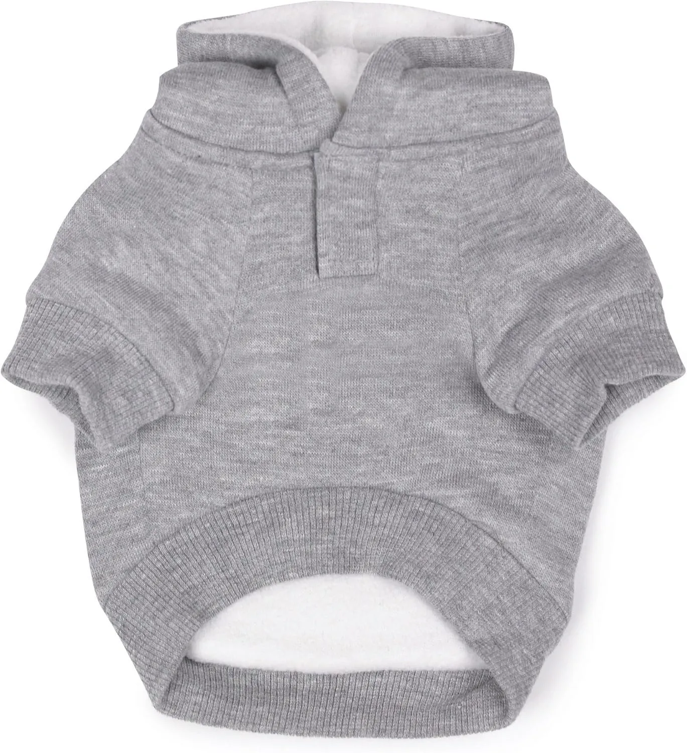 Zack & Zoey Fleece-Lined Hoodie for Dogs, 20" Large, Gray