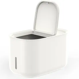 Zuutii Rice Storage Container,Food Container, Dry Food Storage, Pet Food Dispenser, 6.9Qt/11lbs Large Storage Bin with Lid,Silicone Ring & Moisture Proof,for Grain Cereal Soybean Corn,Light Cream